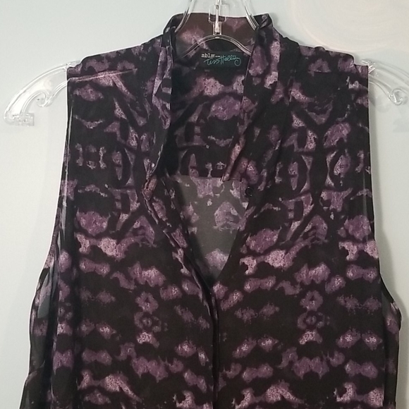 Mblm by Tess Holliday purple sheer top 2X - Picture 1 of 4